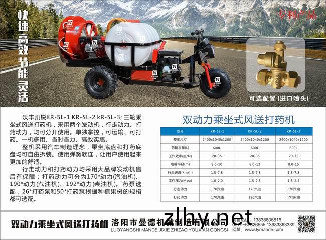 雙(shuang)動力(li)乗坐(zuo)式(shi)風(fēng)送打(da)藥(yao)機